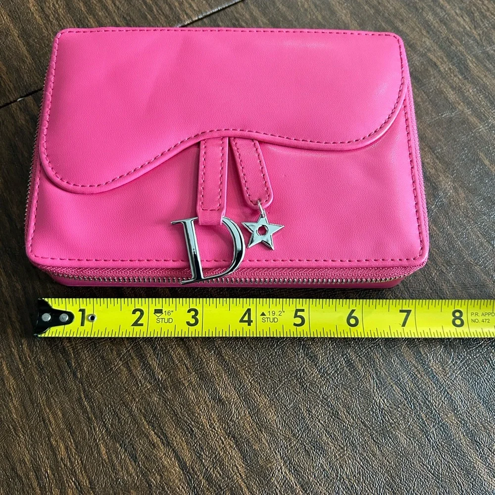 Dior pink vanity make-up case with mirror